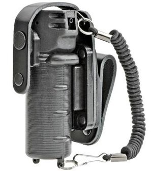 Houder voor pepperspray MK-3 draaibaar met valbescherming en lanyard