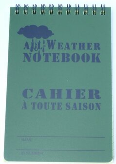 All-weather opschrijfboekje klein