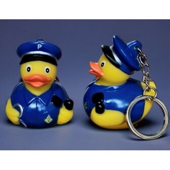 Sleutelhanger bad eend Politie 