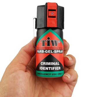 Zelfverdedigingsspray MET CLIP TIW - alternatief voor pepperspray. 