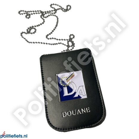 Legitimatiehouder met halsketting Douane België "oud" logo