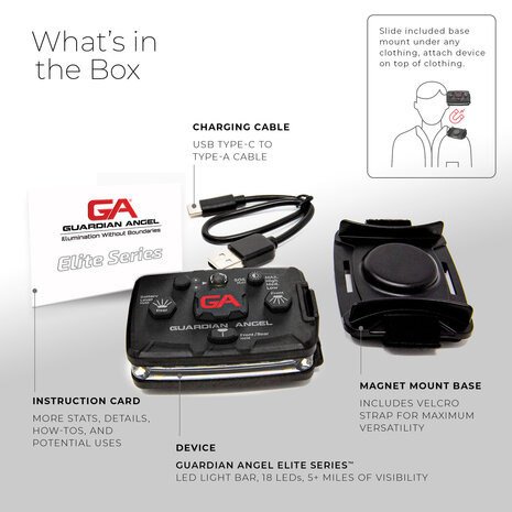 Guardian Angel Elite Rood blauw Flitser