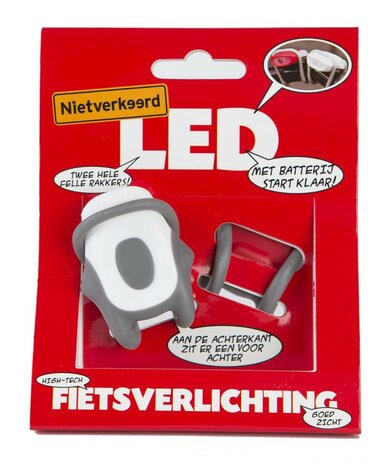 Niet verkeerd led fiets verlichting set