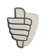 BOA insigne 37 mm met 2 luxe knijpers