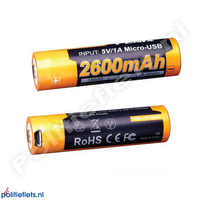 Fenix ARB-L18 2600mAh USB oplaadbare batterij