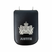 Legitimatiehouder met halsketting Justitie  Legitimatiehouder met halsketting Justitie