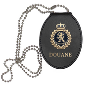 Douane identificatiebadge met kleine clip