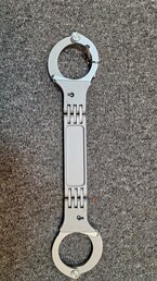 Hand- / transportboeien XXL Lips zilverkleurig