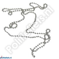 Legitimatiehouder vervangketting Zilverkleurig