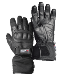 Lederen winterhandschoen met knokkelbescherming